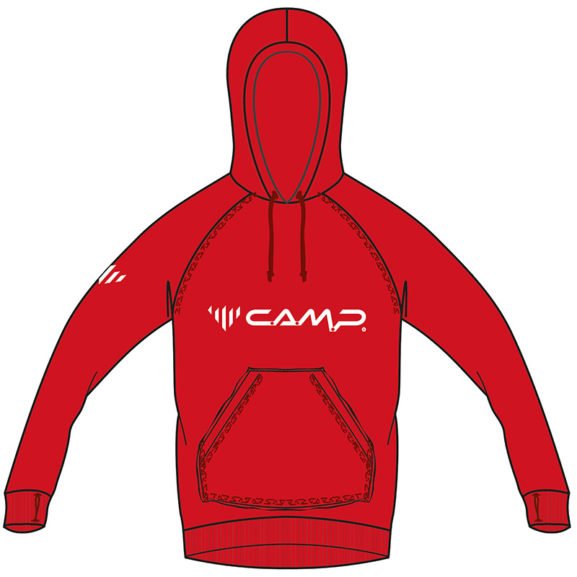 Hoodie Camp; red; L